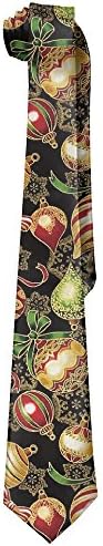 Holiday Flourish Metallic Bulbs Gentleman Cool Fashion Tie Classic Stripe Men's Necktie