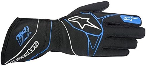 Alpinestars 2017 Tech 1-ZX Glove - Size Large - Black/Blue - SFI 3.3 LEVEL 5/FIA 8856-2000 (3550317-17I-L)