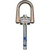 Guardian &lrm;10010 10K Swivel Anchor | 5/8 Inch by 6 Inch Expansion Anchor | Full Size D-Ring | Zinc-Plated Stainless Steel