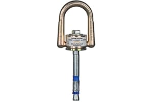 GUARDIAN FALL PROTECTION Guardian ‎10010 10K Swivel Anchor | 5/8 Inch by 6 Inch Expansion Anchor | Full Size D-Ring | Zinc-Plated Stainless Steel
