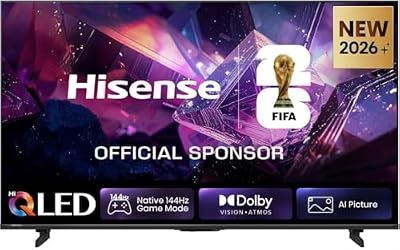 55E7S Pro – QLED TV 55 Zoll (139 cm), 4K UHD, 144 Hz Nativ, Dolby Vision IQ & Atmos, HDMI 2.1, FreeSync Premium, Smart TV VIDAA U9.5, integrierte Alexa Sprachsteuerung, Modell 2026