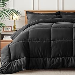 Newspin Full Bed in a Bag - 7 Pieces Black