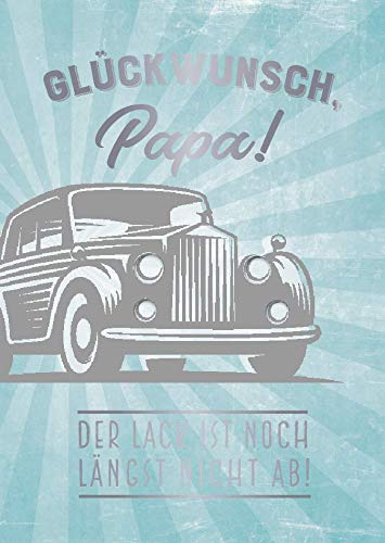Grafik-Werkstatt Greetings Card Papa Music Card with Sound Coversong Daddy Cool