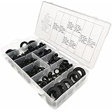 Glarks 200-Piece Rubber Grommet Assortment – 9 Sizes M6 To M25, Black & White, For Wiring, Cables, Plugs, And Automotive/Boat Use