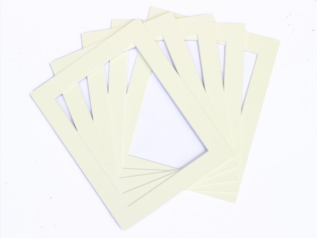 Frame Company Pack of 10 Ivory Mounts 9x7 for 7x5 inch *Choice of Colours*