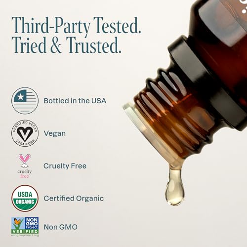 Cliganic – Juego de Aceites Esenciales Orgánicos Top 5 (Menta, Lavanda, Eucalipto, Limoncillo y Naranja), 100% Puros y Naturales, para Aromaterapia y Fabricación de Velas