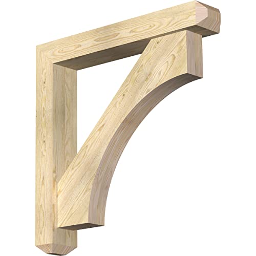 6"W x 36"D x 36"H Westlake Craftsman Rough Sawn Bracket w/Offset Brace, Douglas…