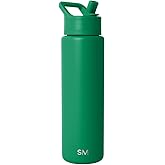 Simple Modern Water Bottle with Straw Lid | Vacuum Insulated Stainless Steel Metal Thermos | Reusable Leak Proof BPA-Free Flask for Sports Gym | Summit Collection | 30oz, Kelly Green