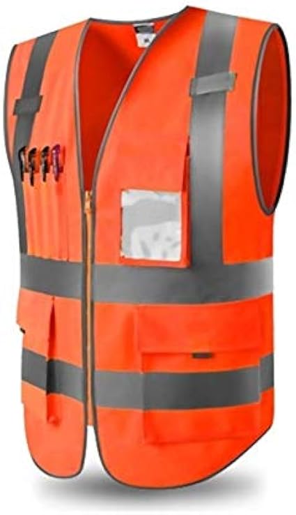 Sicherheitsweste Reflektierend - Mit Taschen Für Arbeiten Im Freien