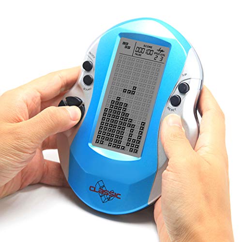 CZT New Block Game Console Green Backlight Large Screen More Convenient for Playing Games Classic Nostalgia Puzzle Built-in 999 　並行輸入 CZT New Retro Block game console green backlight large screen more