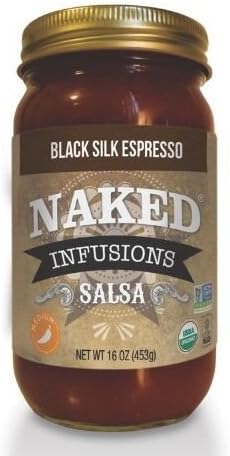 Naked Infusions Black Silk Espresso Medium Organic Salsa 16 oz.