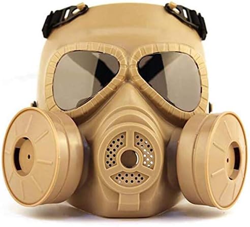 Protective Gas Masks with Dual Filters, Full Seal Protection Rubber Respirator Eye Protection Respiratory Protection, for Paint Sprayer, Woodworking