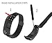 GELISHI for Garmin Vivosmart HR,Accessory Metal Case + Adjustable Watch Replacement Band Fit for Garmin Vivosmart HR Black (No Tracker)