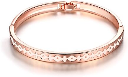 Fashion Women Charms Jewelry Rose Gold Circular Bracelets