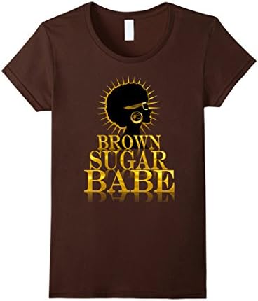 Womens Brown Sugar Babe Shirt | Melanin Black African American Tee XL Brown