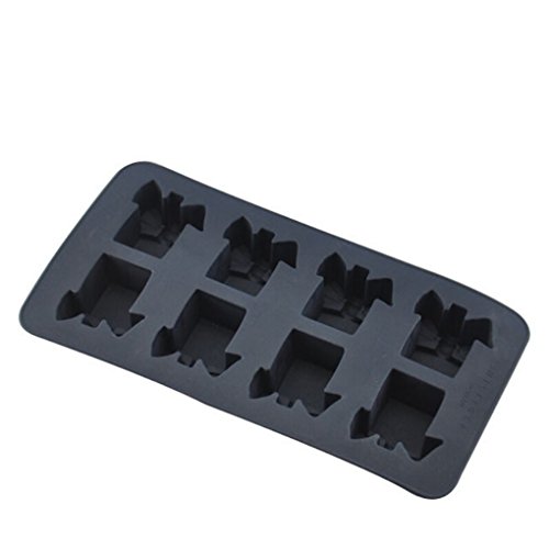 ULATREE Ice Trays Homeware Mold Perfume Bottles Pattern Black Silicone Non-toxic