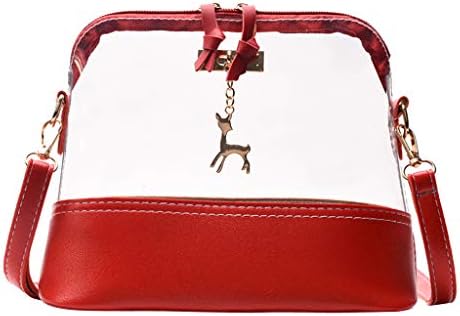Sonnena Transparent Clear Crossbody Bag Cute Waterproof Messenger Shoulder Bag Wallets Purse Totes Handbag