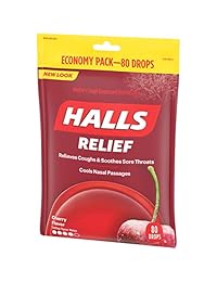 Halls Triple Acción cereza gotas, 80 CT, 522672, Rojo, 1, 1