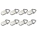 Comdox 100 Pack Picture Hangers Triangle Ring Picture Frame Hanger with Screws