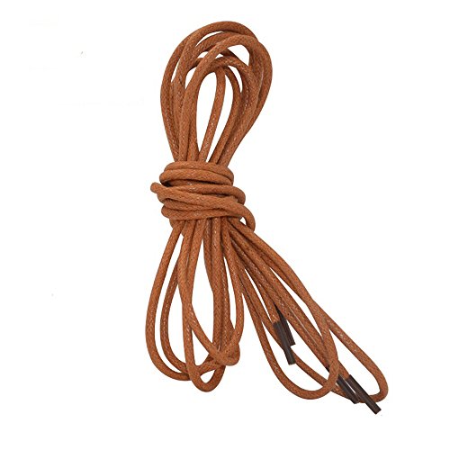 Helen Zora Round Thin Shoe Laces Durable Waxed Bootlaces For Leather Oxford Brogues many colors and lenght for choose - Thumbnail 4