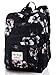 HotStyle 599s Floral Backpack for Teen Girls & Women, Fashion Bookbag for College & Travel, Misty Black