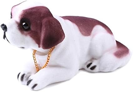 Amazon Woliwowa 置物 首振り ワンちゃん 伏せの ポーズ 犬の 置物 車にも セントバーナード 並行輸入品 Woliwowa 置物 オブジェ