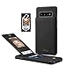Samsung Galaxy S10 Plus Card Holder Case, S10 Plus Wallet Case Spaysi Slim, Galaxy S10 Plus Folio Leather case, Flip Cover, Gift Box, for S10 Plus (Black)