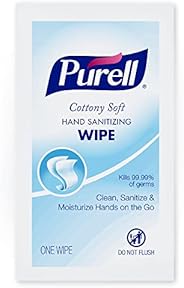 PURELL Cottony Soft Hand Sanitizing Wipes, 1000 Individually Wrapped Hand Sanitizing Wipes in Bulk Packed Ship