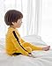 VAENAIT BABY Kids Boy Long Sleeve Cotton Sleepwear Pajamas 2pcs Set Kung Fu Yellow 3T/M