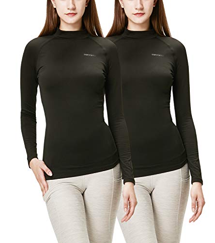 Mock Turtleneck Long Sleeve T-Shirts 