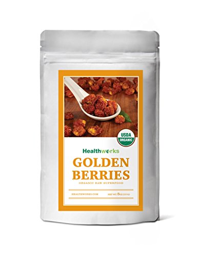 Healthworks golden berries raw organic, 8 ounce