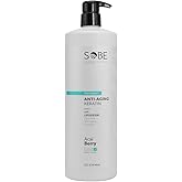 SOBE LUXE - Brazilian Keratin Smoothing Treatment, Blowout Straightening System for Dry and Damaged Hair, 32 Oz, - Forte, Sulfate-Free - Eliminates Curls and Frizz, All Hair Types (Acai Berry)