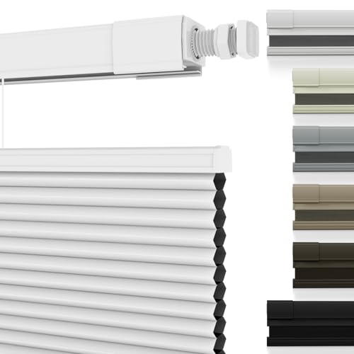 Changshade No Drill Custom Top Down Bottom Up Cellular Shades, No Tools
