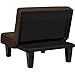 Kebo Lounge Chair Chaise Multiple Positions for Sitting, Sleeping or Even as a Coffee Table Brown, Gray or Blue for Living Room, Family Room, Basement, Dorm, Office, Den or Bedroom (Gray)