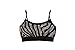 Lizatards Zebra Sequin Stretch Bra Top