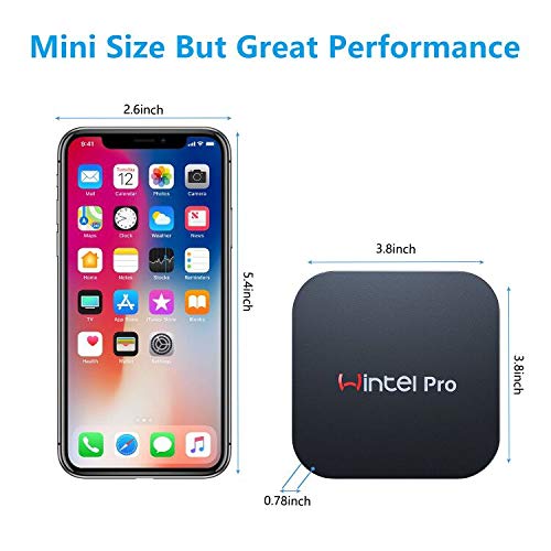 Mini PC Windows 10 Pro OS(64 Bits) with Intel Atom X5-Z8350 Processor HD Graphics 4GB RAM + 64GB Storage, Fanless Mini Desktop Computer with Dual Band WiFi AC/Bluetooth 4.2,Ethernet and HDMI Port