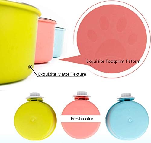 2-in-1 Pet Food Water Hanging Bowl for Crates & Cages Removable Stainless Steel and Plastic Feeder Double Feeding Bowl for Dog Cat Small Animals (L - Image 5