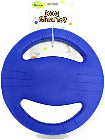 Frisbee Disc for Pet Dogs - AMOMIPET 2017 New Handheld Design By Non Toxic EVA Material Fly Disc Toy for Land or Water Games