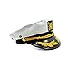 Ibeauti Unisex Adjustable Captain Costume Admiral Hat Cosplay White Sailor Cap