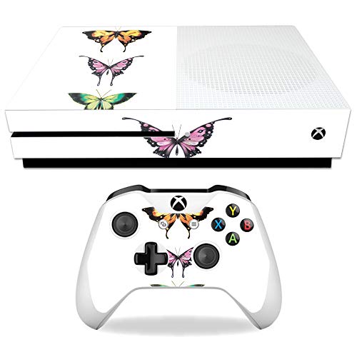 MightySkins Skin Compatible with Microsoft Xbox One S - Flutter by | Protective…