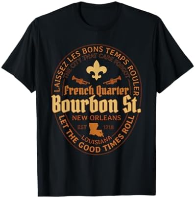 Amazon.com: French Quarter Bourbon St New Orleans Souvenir T-Shirt