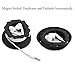 MAIRUI Wired Earbud Case 2 Pack Earphone Headphone Cord Organizer Earbuds Wrap Soft Silicone Magnetic Holder Storage Tangle Free Cable Winder(2 Black)