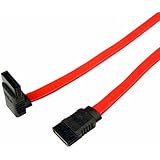 Cables Unlimited 18-Inch SATA Cable Right Angle Connector to Straight Connector