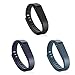 GinCoband 3 PCS Replacement Bands with Adjustable Metal Clasp for Fitbit Flex Wristband (Black&Navy&Slate, Large)
