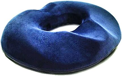 Soft Donut Seat Cushion with Washable Cover for Home Chair Office Car Stadium Wheelchair Pain Relief