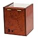 2+4 Burlwood Dual/Double Watch Winder Box AC/DC & Battery Operated w/Drawer