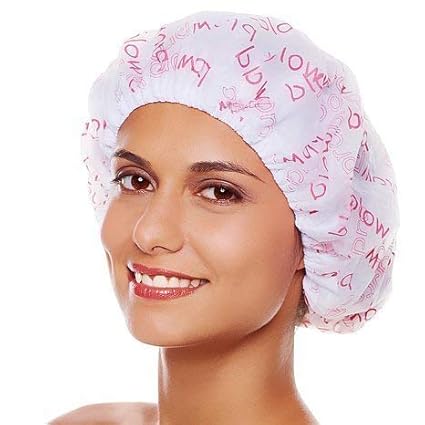 Nirva Plastic Reusable Elastic Shower Cap for Adults and Children (Free Size, Multicolour) - Set of 3