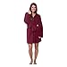 WallFlower Womens Plush Warm and Cozy Printed Hooded Robe
