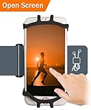 Air Sports Armband, Running Workout Sport Armband Arm Band Armbag with Key Phone Holder for (4-6 Inch) iPhone 7 Plus,iPhone 6S Plus,iPhone 6 Plus,Samsung Galaxy S8 Plus,Black by Ambet