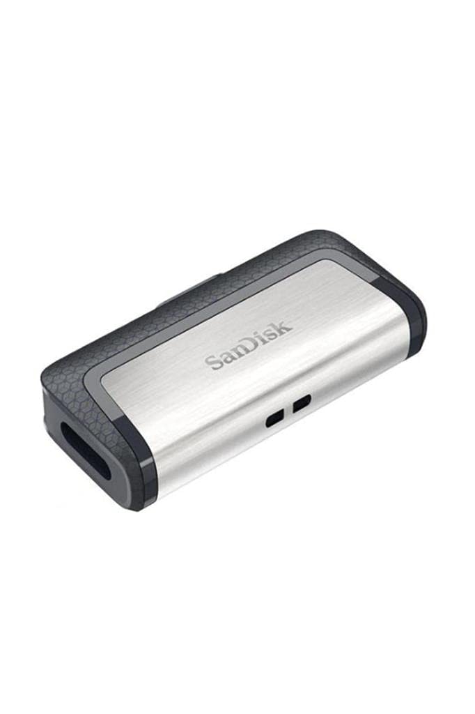 SanDisk 64GB Ultra Dual Drive USB Type-C - USB-C, USB 3.1 - SDDDC2-064G-G46, Grey/Silver